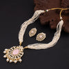 Sukkhi Blissful Gold Plated Kundan & Pearl Necklace Set For Women