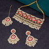 Sukkhi Splendour Gold Plated Kundan & Pearl Necklace Set For Women