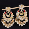 Sukkhi Fascinating Gold Plated Kundan & Pearl Chandbali Earring For Women