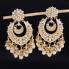 Sukkhi Clustered Gold Plated Kundan & Pearl Chandbali Earring For Women