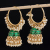 Sukkhi Stunning Gold Plated Mint & Pearl Jhumki Earring For Women