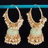 Sukkhi Excellent Gold Plated Mint & Pearl Jhumki Earring For Women