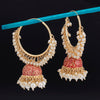 Sukkhi Glorious Gold Plated Mint & Pearl Jhumki Earring For Women