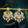 Sukkhi Lavish Gold Plated Mint Kundan Pearl Dangle Earring For Women