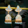 Sukkhi Adorable Gold Plated Mint Pearl Jhumki Earring for Women