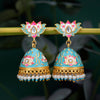 Sukkhi Beautiful Gold Plated Mint Pearl Jhumki Earring for Women