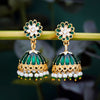 Sukkhi Glamorous Gold Plated Meenakari Pearl Jhumki Earring for Women