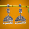 Sukkhi Shimmering Peacock Oxidized Drop Pearl Earring for Women