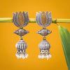 Sukkhi Floral Oxidized Drop Pearl Earring for Women