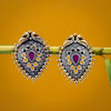 Sukkhi Pretty Peacock Oxidized Stud Earring for Women