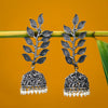 Sukkhi Floral Leaf Oxidized Jhumki Earring for Women