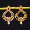 Sukkhi Graceful Gold Plated Pearl Dangle Earring for Women