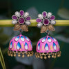 Sukkhi Glistening Gold Plated Meenakari Jhumki Earring for Women