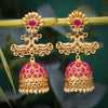 Sukkhi Elegant Peacock Gold Plated Pearl Jhumki Earring for Women