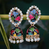 Sukkhi Stylish Gold Plated Meenakari Pearl Jhumki Earring for Women