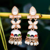 Sukkhi Artistically Gold Plated Meenakari Pearl Jhumki Earring for Women