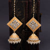 Sukkhi Equisite Gold Plated Mint Kundan & Pearl Jhumki Earring For Women