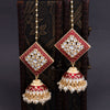 Sukkhi Trendy Gold Plated Mint Kundan & Pearl Jhumki Earring For Women