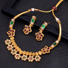 Sukkhi Fascinating Floral Gold Plated Choker Necklace Set for Women