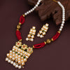 Sukkhi Sparkling Kundan Pearl Gold Plated Choker Necklace Set for Women