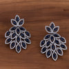 Sukkhi Sensational Floral Rhodium Plated CZ Drops Earring For Women