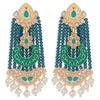 Sukkhi Classy Pearl Gold Plated Kundan Meenakari Dangle Earring for Women