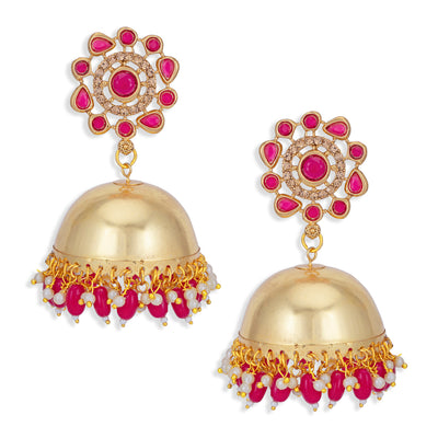 Sukkhi Exotic Pearl Gold Plated Jhumki Earring for Women