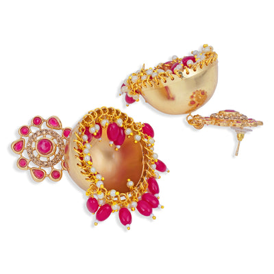 Sukkhi Exotic Pearl Gold Plated Jhumki Earring for Women