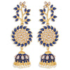 Sukkhi Spectacular Pearl Gold Plated Kundan Meenakari Jhumki Earring for Women