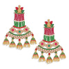 Sukkhi Classy Pearl Gold Plated Kundan Meenakari Jhumki Earring for Women