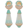 Sukkhi Elegant Pearl Gold Plated Kundan Meenakari Dangle Earring for Women