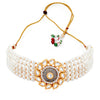 Sukkhi Amazing Gold Plated Kundan & Pearl Choker Necklace Set for Women