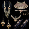 Sukkhi Amazing Kundan Gold Plated Dulhan Bridal Necklace Set For Women