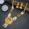 Sukkhi Splendid Kundan & Pearl Gold Plated Temple Necklace Set for Women