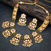 Sukkhi Glistening Kundan & Pearl Gold Plated Choker Necklace Set for Women