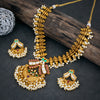 Sukkhi Attractive Kundan & Pearl Gold Plated Choker Necklace Set for Women