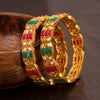 Sukkhi Shimmering Gold Plated Bangles for Women
