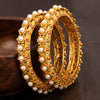 Sukkhi Marvellous Pearl Gold Plated Bangles for Women