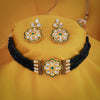 Sukkhi Trendy Kundan & Pearl Gold Plated Choker Necklace Set for Women