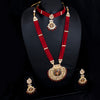 Sukkhi Pretty String Kundan & Pearl Gold Plated Long & Choker Necklace Set for Women