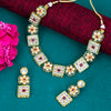 Sukkhi Geometrical Kundan Gold Plated Choker Necklace Set for Women