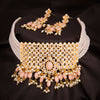 Sukkhi Trendy Kundan & Pearl Gold Plated Choker Necklace Set for Women