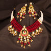 Sukkhi Modish Kundan & Pearl Gold Plated Choker Necklace Set for Women