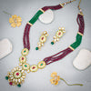 Sukkhi Fascinating Kundan & Pearl Gold Plated Layer Necklace for Women