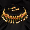 Sukkhi Glitzy Pearl Gold Plated Choker Necklace Set for Women