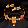 Sukkhi Fabulous Pearl Gold Plated Choker Necklace Set for Women