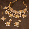 Sukkhi Lavish Kundan & Pearl Gold Plated Choker Necklace Set for Women