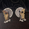 Sukkhi Butterfly Oxidised Stud Pearl Earring For Women