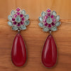 Sukkhi Elegant Oxidised Red Pearl Drop Earring For Women