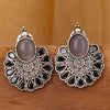 Sukkhi Elegant Oxidised Pearl Stud Earring For Women
